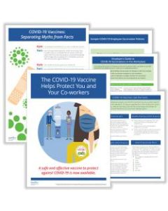 ComplyRight COVID-19 Vaccination Posters And Policy Set, English, 10in x 14in