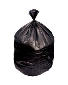 Genuine Joe Strong Economical Trash Bags - 56 gal - 43in Width x 48in Length x 0.87 mil (22 Micron) Thickness - Black - Resin - 150/Carton - Waste Disposal