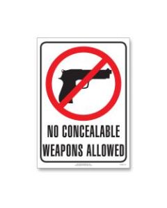 ComplyRight State Weapons Law 1-Year Poster Service, English, South Carolina, 8 1/2in x 12in