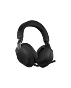 Jabra Evolve2 85 MS Stereo - Headset - full size - Bluetooth - wireless, wired - active noise canceling - 3.5 mm jack - noise isolating - black - Certified for Microsoft Teams