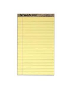 TOPS Second Nature 100% Recycled Writing Pads, 8 1/2in x 14in, Legal Ruled, 50 Sheets, Canary, Pack Of 12 Pads