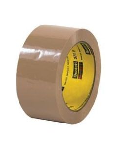 3M 371 Carton Sealing Tape, 2in x 55 Yd., Tan, Case Of 36
