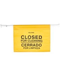 Alpine Safety Hanging Sign, 12-1/2in x 30in, Yellow