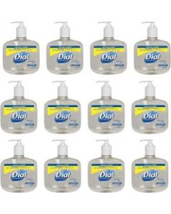Dial Sensitive Skin Antimicrobial Liquid Soap - 16 fl oz (473.2 mL) - Kill Germs - Skin, Hand - Clear - 12 / Carton