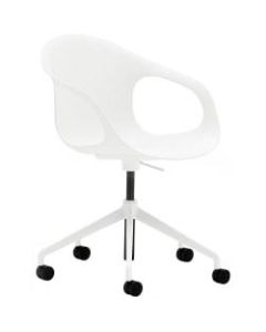 Allermuir Kin Mid-Back Arm Chair, White