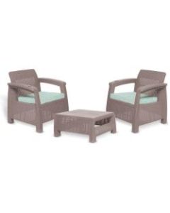 MQ FERRARA 3-Piece Stay Furniture Set, Taupe/Turquoise