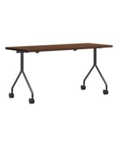 HON Between Nesting Table, 29inH x 72inW x 30inD, Shaker Cherry/Black