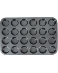 Hoffman Nonstick Carbon Steel Cupcake Pans, 24 Cups, Pack Of 24 Pans