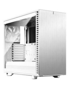 Fractal Design Define 7 White TG Clear Tint - Mid-tower - White - Steel, Anodized Aluminum, Tempered Glass - 9 x Bay - 4 x 5.51in x Fan(s) Installed - 0 - ATX, EATX, Micro ATX, Mini ITX Motherboard Supported