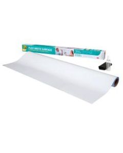 Post it Flex Write Non-Magnetic Dry-Erase Whiteboard Surface, 36in x 48in, White