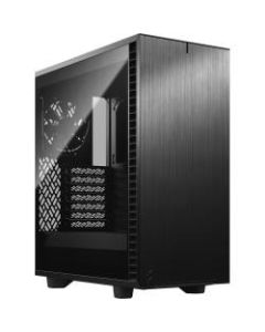 Fractal Design Define 7 Compact Computer Case - Mid-tower - Dark Black - Brushed Aluminum, Tempered Glass - 4 x Bay - 4 x 4.72in x Fan(s) Installed - 0 - ATX, Micro ATX, Mini ITX Motherboard Supported - 7 x Fan(s) Supported