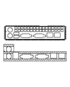 Chenbro I/O Gasket - System I/O shield panel - for Chenbro RM11602, RM12700, RM13108, RM13108T, RM13204, RM13704