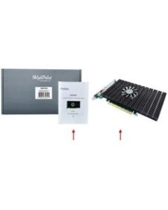 HighPoint 7500 NVMe Controller - PCI Express 4.0 x16 - Plug-in Card - RAID Supported - 1, 10 RAID Level - 4 x M.2 Interface(s) - PC, Mac, Linux