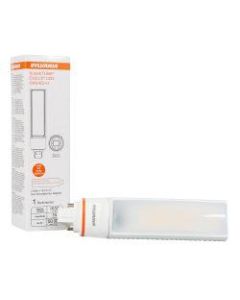 Sylvania SubstiTUBE Dulux GX24 CFL Horizontal LED Tubes, Ballast Compatible, 6.4inL, 2700 Kelvin/Soft White, 16 Watt, Case Of 32 Tubes