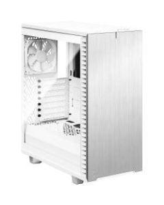 Fractal Design Define 7 Compact Light Tempered Glass - Mid-tower - White - Brushed Aluminum, Tempered Glass - 4 x Bay - 2 x 4.72in , 5.51in x Fan(s) Installed - 0 - ATX, Micro ATX, Mini ITX Motherboard Supported - 7 x Fan(s) Supported