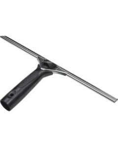 Ettore Pro+ Squeegee - Rubber Blade - Ergonomic Handle, Changeable Blade, Non-slip Grip, Streak-free - Black, Silver