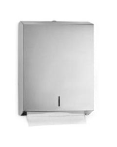 Alpine Industries C-Fold Multi-Fold Paper Towel Dispenser, 14inHx11.2inWx4inD, Stainless Steel