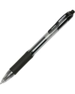 SKILCRAFT Zebra Medium Point Retractable Gel Pen - Medium Pen Point - 1 mm Pen Point Size - Retractable - Black Gel-based Ink - 12 / Dozen