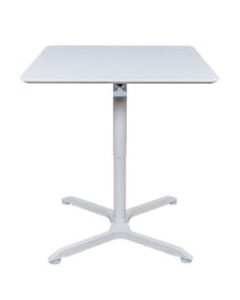 Luxor Square Cafe Table, 42-7/16inH x 32inW x 32inD, White
