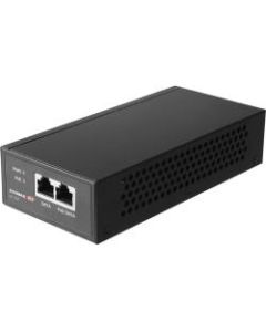 Edimax IEEE 802.3bt Gigabit 60W PoE++ Injector - 54 V DC, 1.67 A Output - 1 x Gigabit Ethernet Input Port(s) - 1 x Gigabit PoE Output Port(s) - 60 W