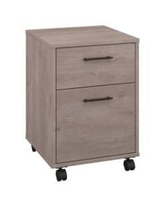 Bush Business Furniture Key West 15-3/4inD Vertical 2-Drawer Mobile File Cabinet, Washed Gray, Standard Delivery