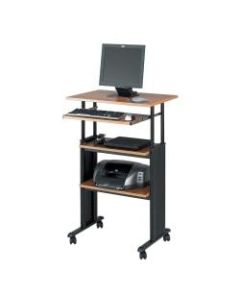 Safco Muv Stand-up Adjustable Height Desk, Medium Oak