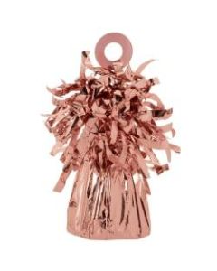 Amscan 6 Oz Foil Balloon Weights, Rose Gold, Pack Of 12 Weights