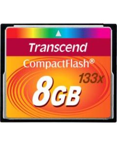 Transcend 8GB Compact Flash Card (133x) - 8 GB