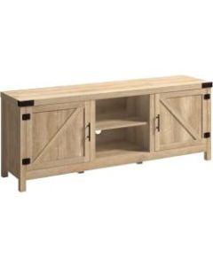 Sauder Bridge Acre Credenza For 65in TV, 24inH x 62inW x 15-1/2inD, Orchard Oak