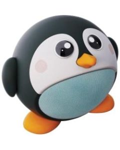 Planet Buddies Pepper the Penguin Portable Bluetooth Speaker System - 3 W RMS - Alexa Supported - Black - Battery Rechargeable - USB