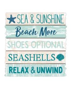 Amscan Large Beach Sign, 15-1/2inH x 15inW, Multicolor