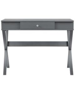 Ameriwood Home Paxton Campaign Desk, Graphite Gray