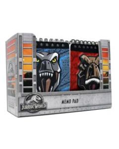 Inkology Memo Pads, Jurassic World 3-D Molded, 6-1/2in x 5in, 60 Sheets, Pack Of 8 Memo Pads