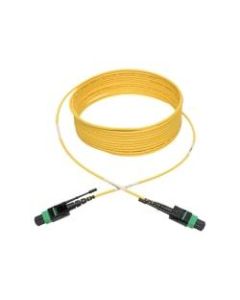 Tripp Lite MTP/MPO (APC) SMF Fiber Patch Cable 12 Fiber QSFP+ 40/100Gbe 7M - Fiber Optic for Network Device, Switch, Hub, Router, Patch Panel - 12.50 GB/s - Patch Cable - 22.97 ft - 1 x MTP/MPO Female Network - - Yellow