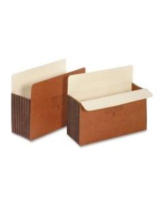 Globe-Weis Gusseted Tyvek Expanding File Pocket, Letter Size, 7in Expansion, Redrope