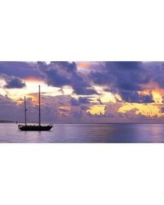 Biggies Wall Mural, 27in x 54in, Sunset Sail