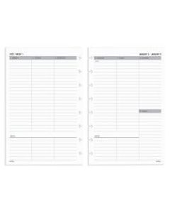 TUL Discbound Weekly Refill Pages, Untimed, Junior Size, January To December 2022, TULJRFLR-UTIM