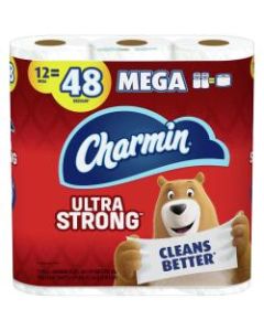 Charmin Ultra Strong 2-Ply Toilet Paper Mega Rolls, 286 Sheets Per Roll, Case Of 12 Rolls