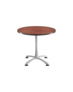 Safco Cha-Cha X-Base Sitting-Height Table, Cherry/Silver
