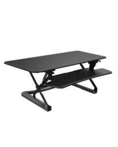FlexiSpot Height-Adjustable Standing Desk Riser With Removable Keyboard Tray, 47in W, Black
