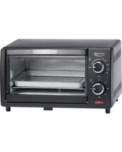 Betty Crocker BC-1664CB Toaster Oven - 0.32 ft³ Capacity - 1000 W - Toast, Broil, Bake - Black, Stainless Steel