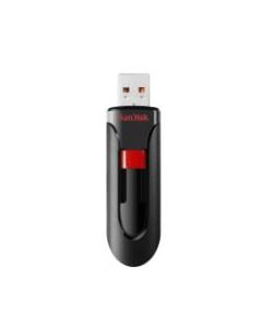 SanDisk Cruzer Glide USB Flash Drive, 32GB, Black/Red