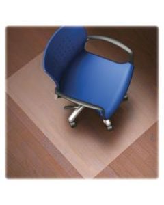 Lorell Rolled Hard Floor Chair Mat, 45in x 53in, Wide Lip