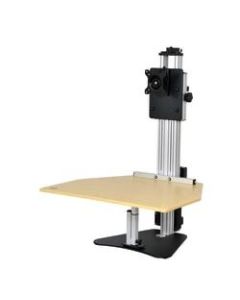 Ergo Desktop Electric Kangaroo Pro Stand, 27 1/2inH x 28inW x 28inD, Maple, Standard Delivery