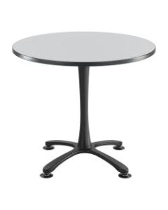 Safco Cha-Cha X-Base Sitting-Height Table, Gray/Black