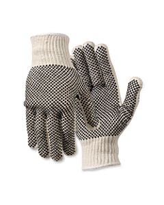 North Safety Poly/Cotton Gloves, Large, White
