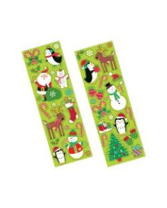 Amscan Christmas Fun Sticker Sets, Multicolor, 8 Sheets Per Pack, Case Of 10 Packs