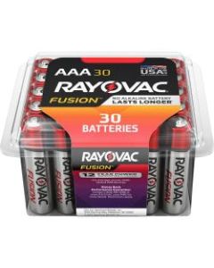 Rayovac Fusion Alkaline AAA Batteries - For Multipurpose - AAA - 30 / Pack