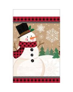 Amscan Christmas Winter Wonder Plastic Table Covers, 54in x 102in, Multicolor, 1 Cover Per Pack, Case Of 3 Packs