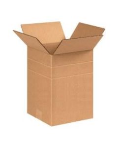 Office Depot Brand Multi-Depth Corrugated Cartons, 12in x 8 1/2in x 8 1/2in, Kaft, Pack Of 25